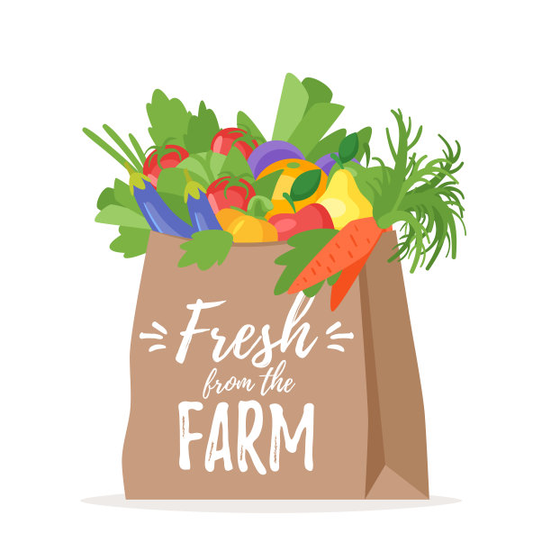 装蔬菜的纸袋图片下载