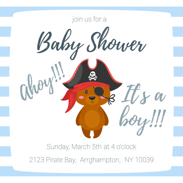 宝宝派对邀请图片下载