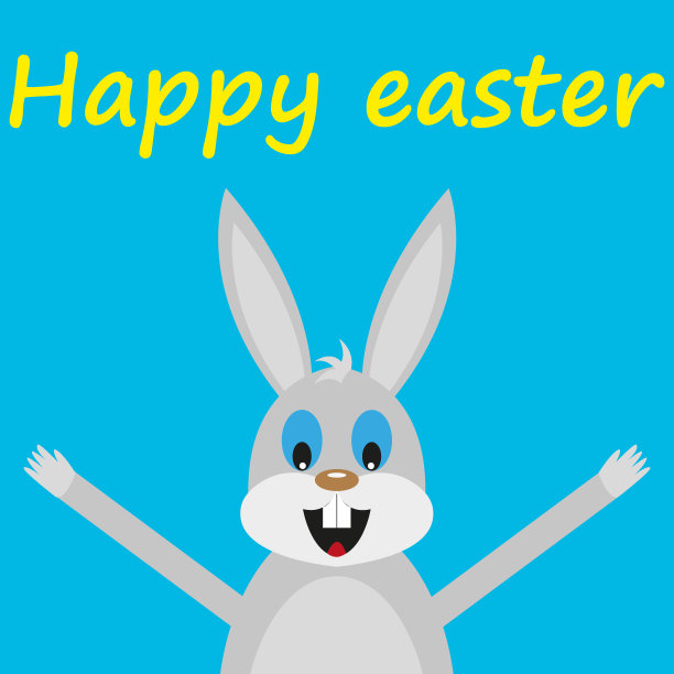 有趣的复活节兔子图片下载