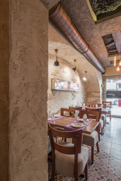 复古风格餐厅室内设计图片下载