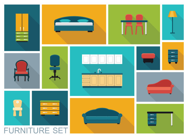 家具图标设置素材图片
