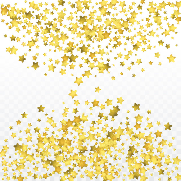 一轮黄金五彩纸屑。图片下载