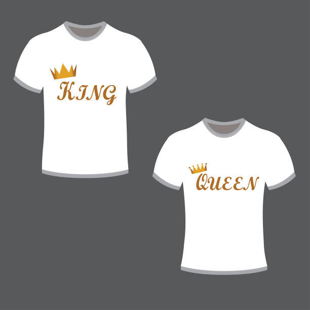 为有心有爱的情侣准备的T恤图片下载