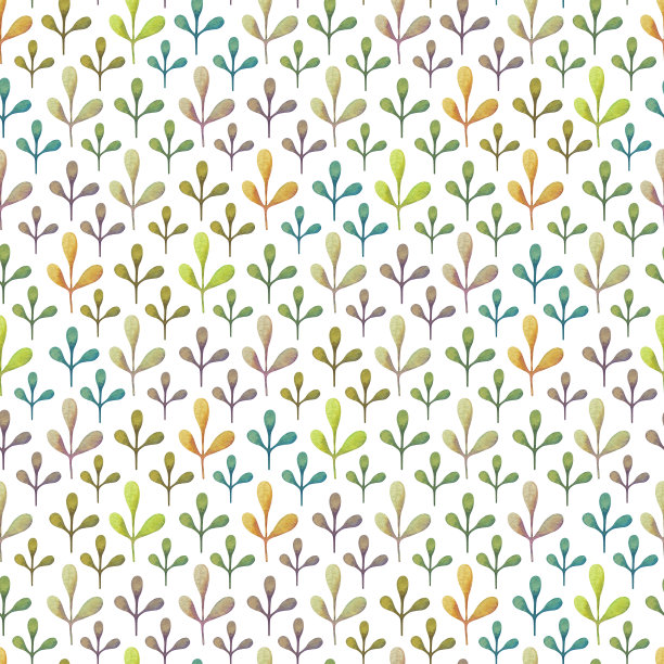 无缝背景与抽象植物图片下载