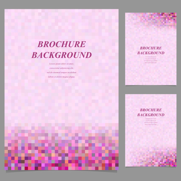 抽象几何页面模板集图片下载