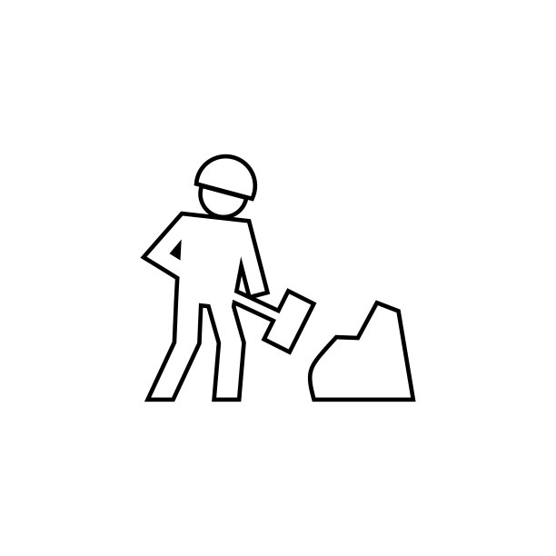 建筑工人矢量图标图片下载