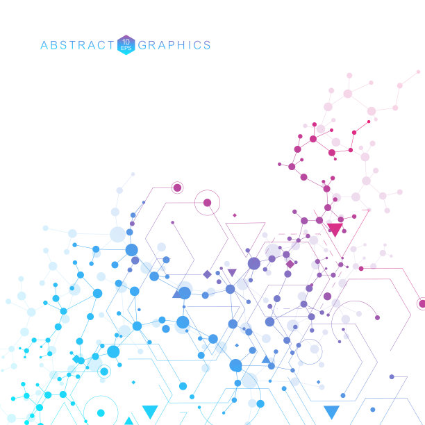 结构分子和通讯Dna，原子，神经元。科学概念为您的设计。用点连接线。医学，技术，化学，科学背景。矢量图图片下载