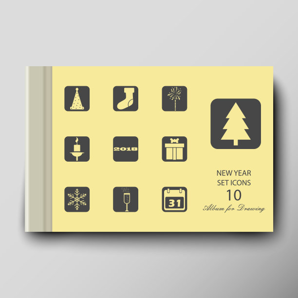 绘画方面的专辑。单张封面呈现抽象几何背景图片下载