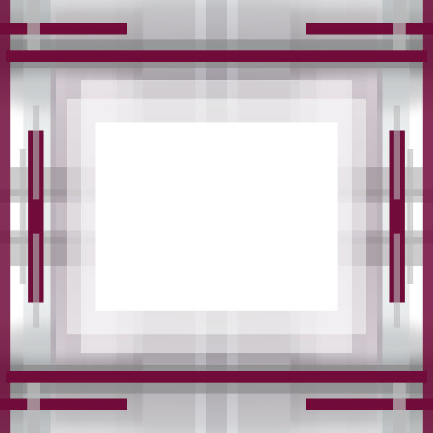 对称的几何背景。带有灰色和拜占庭紫色条纹的抽象图案。模板与轻矩形字段的文本或图片在中心。剪切路径图片下载