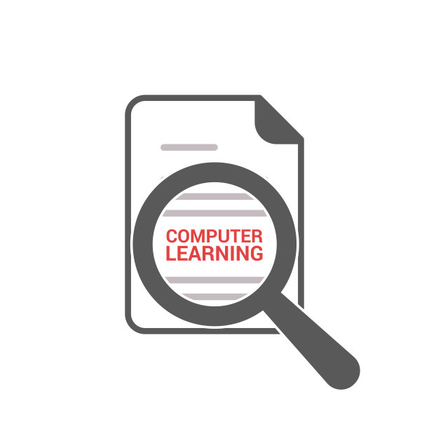 学习概念:放大光学玻璃与文字计算机学习图片下载