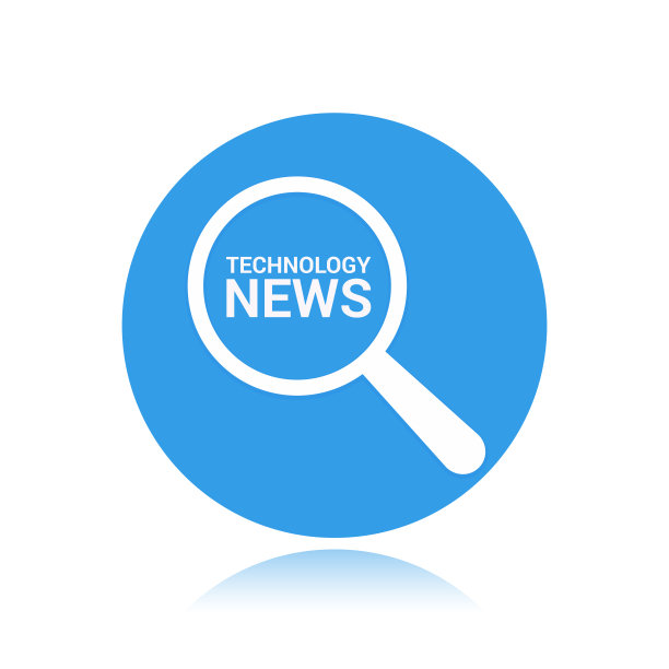 新闻概念:用文字放大光学玻璃科技新闻图片下载