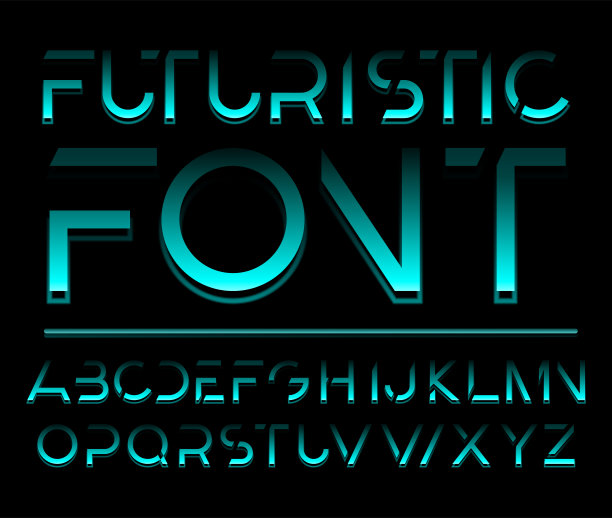 未来现代字母图片下载