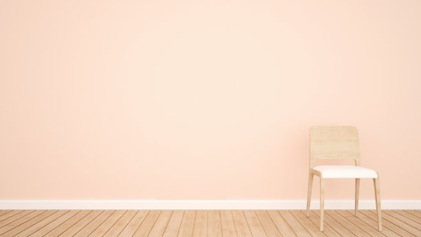 椅子和粉红色墙壁上的艺术品空空间-椅子在生活区的艺术品公寓或家庭- 3D渲染图片下载