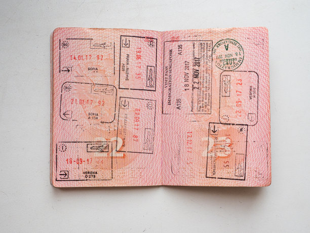 俄罗斯护照上的出入境印章图片下载