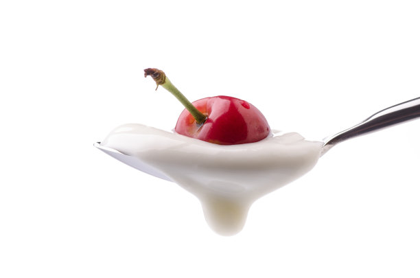 白酸奶奶油加樱桃图片下载