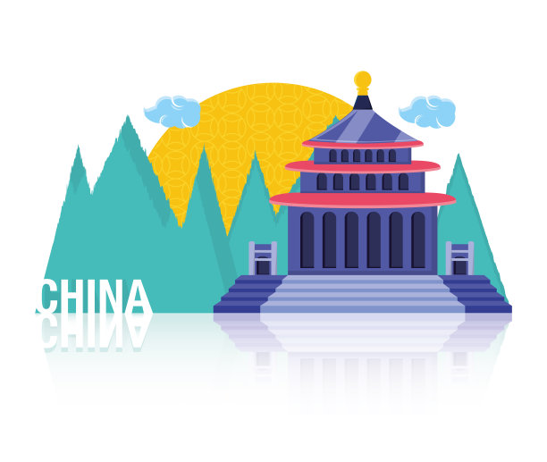 中国文化建筑图片下载