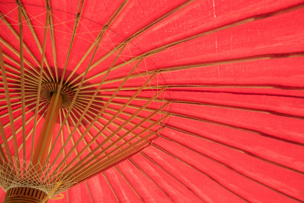 日本人从红伞下望去图片下载