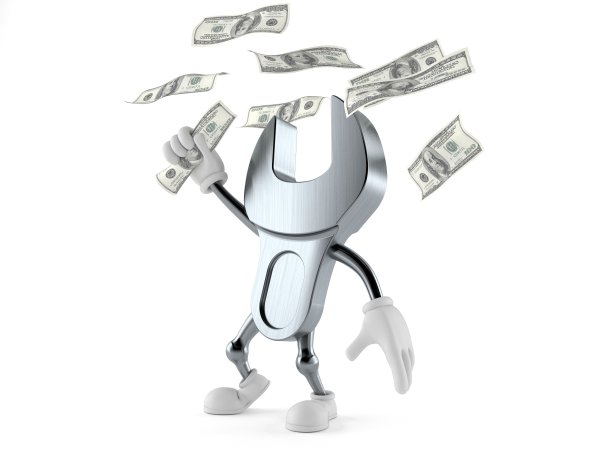 扳手人物抓钱图片下载