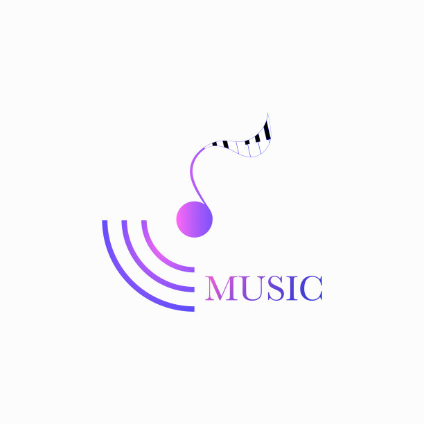 音乐矢量设计元素与音符和钢琴键图片下载