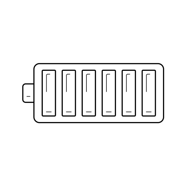 全电池线图标图片下载