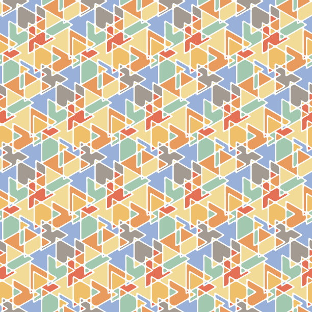 抽象线性三角形无缝图案。图片下载