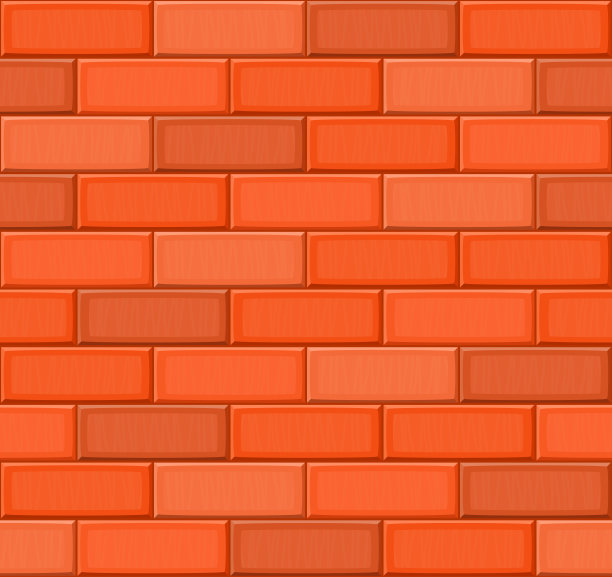 卡通手淹死多彩逼真无缝砖墙纹理图片下载