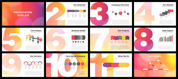 业务报告模板图片下载