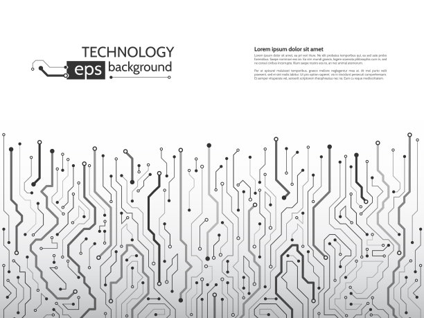 电路板矢量插图。高科技技术背景纹理。图片下载