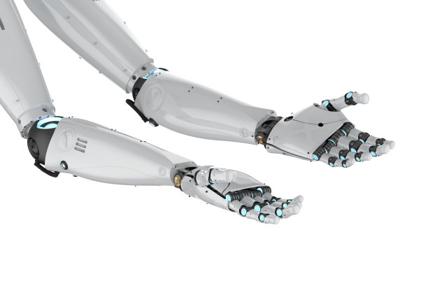 cyborg手臂孤立图片下载