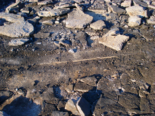 破碎的道路沥青图片下载