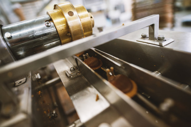 饼干工厂，食品工业。制造。饼干的生产。图片下载