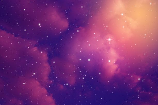 满天星星的夜空。图片下载