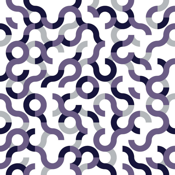 抽象的无缝图案设计与瓷砖圆形形状图片下载
