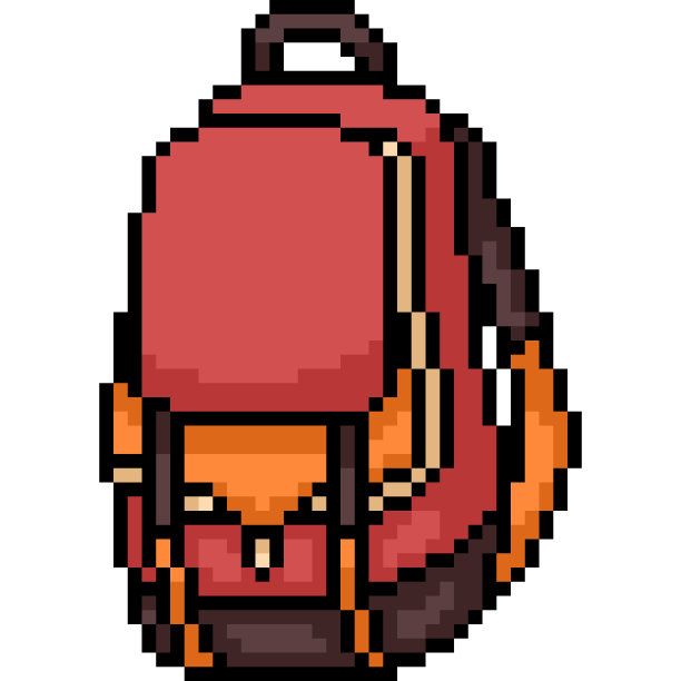 矢量像素艺术孤立的卡通图片下载
