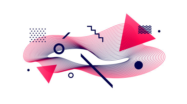 前卫风格的抽象插画图片下载