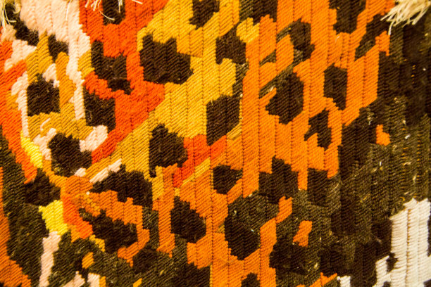 豹纹针织面料材质纹理图片下载