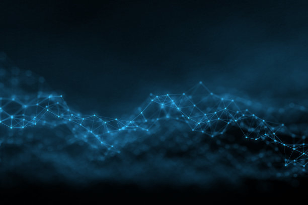 抽象的景观背景。网状结构。多边形线框的背景。高度场信息图设计。三维渲染图片下载