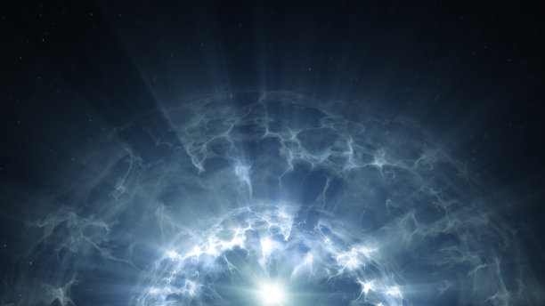 等离子体发光表面抽象的未来主义背景图片下载