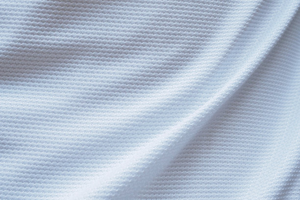白色足球运动衫服装面料质地运动服背景图片下载