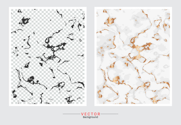 金色大理石封面背景，矢量集模板，完全可编辑的颜色变化，现代和豪华的纹理为您设计一个惊人的婚礼，邀请，贺卡，网络横幅，图案，壁纸图片下载