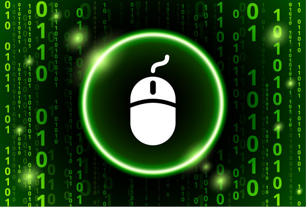 计算机鼠标二进制编码矢量图案背景图片下载