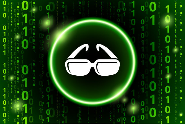 太阳镜二进制编码矢量图案背景图片下载