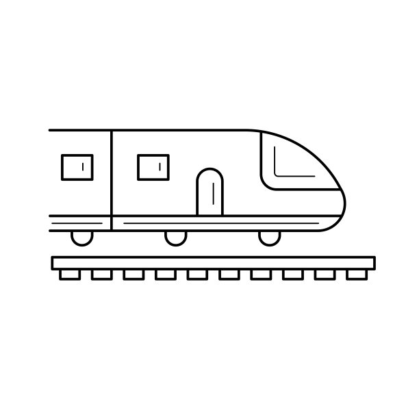 旅程地铁列车线路图标图片下载