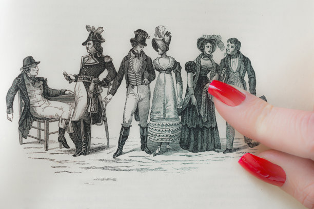 女子指向19世纪的时尚史图片下载