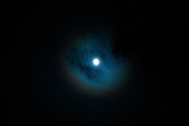 蓝色瞳孔月亮或蓝色瞳孔图片下载