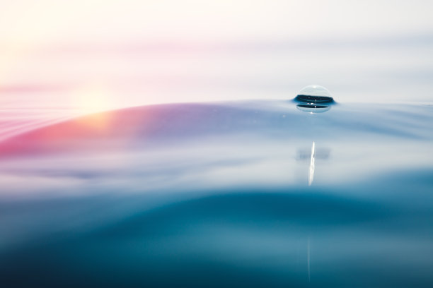 日落时的海浪素材图片