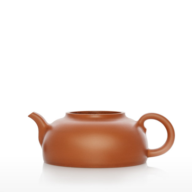 中式茶壶：紫砂壶素材图片