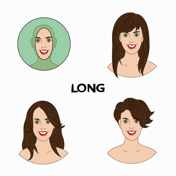 类型的脸。长。图片下载