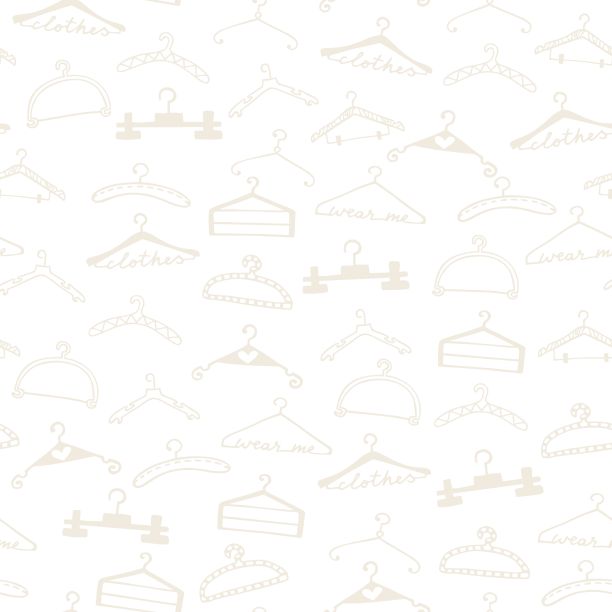 涂鸦无缝衣架图案图片下载