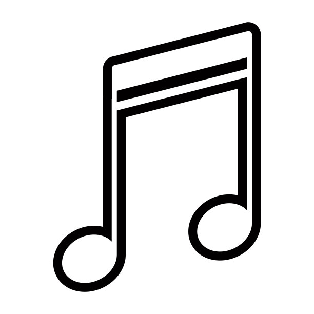 孤立的十六发音符。音符图片下载